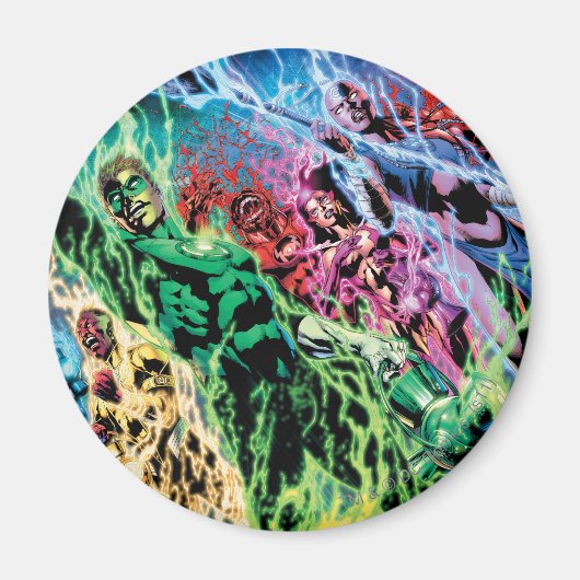 Grüne Laternengruppe - Farbe Magnet (Vorne)