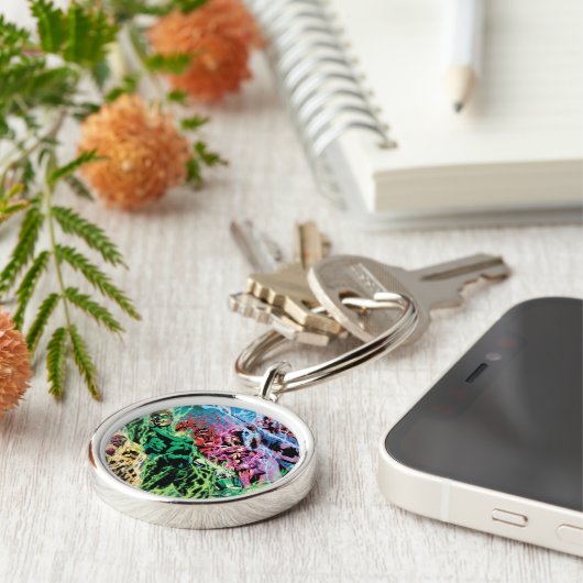 Grüne Laternengruppe - Farbe Schlüsselanhänger (Seite)