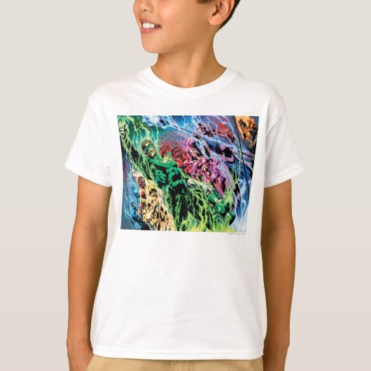 Grüne Laternengruppe - Farbe T-Shirt (Vorderseite)