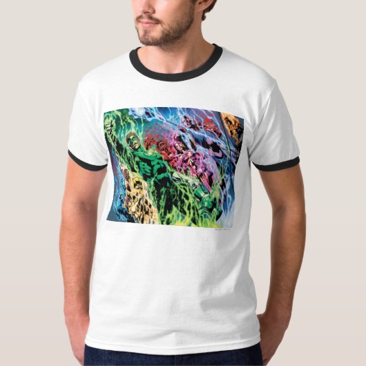 Grüne Laternengruppe - Farbe T-Shirt (Vorderseite)