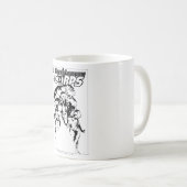 Grüne Laternenkorps, schwarz und weiß Kaffeetasse (VorderseiteRechts)
