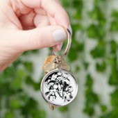 Grüne Laternenkorps, schwarz und weiß Schlüsselanhänger (Hand)