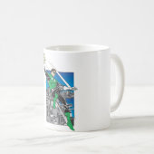 Grüne Laternenländer in der Stadt Kaffeetasse (VorderseiteRechts)