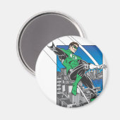 Grüne Laternenländer in der Stadt Magnet (Vorderseite/Rückseite)