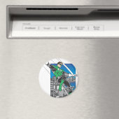 Grüne Laternenländer in der Stadt Magnet (In Situ (Geschirrspüler))