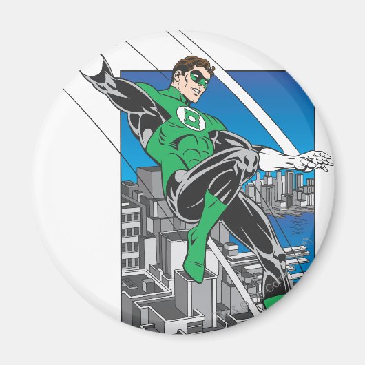 Grüne Laternenländer in der Stadt Magnet (Vorne)