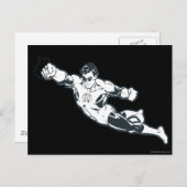 Grüne Laternenpfeile BW Postkarte (Vorne/Hinten)