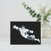 Grüne Laternenpfeile BW Postkarte (Stehend Vorderseite)