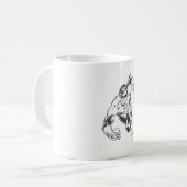Grüne Laternensprünge Kaffeetasse (Vorderseite Links)