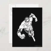 Grüne Laternensprünge Postkarte (Vorne/Hinten)