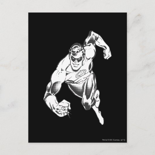 Grüne Laternensprünge Postkarte (Vorderseite)