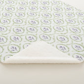 Grüne Lavendelblüten   Sherpadecke (3/4)