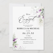 Grüne Lavender Engagement Partei Einladung (Vorderseite)