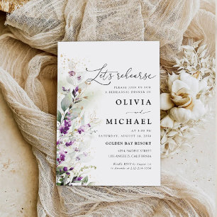 Grüne Lavender Probe Einladung