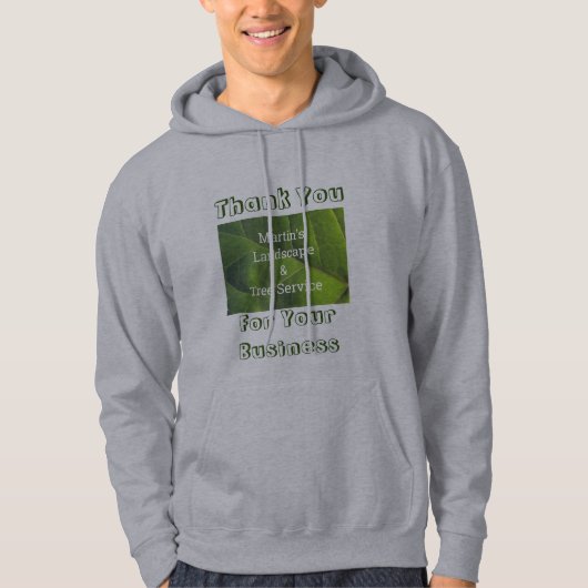 Grüne Leaf-Foto-Mitarbeiter der Werbeaktion Hoodie (Vorderseite)