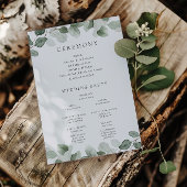 Grüne Leaf Hochzeitsfeier oder Empfang Programm