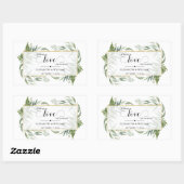 Grüne Leaf-Liebe nicht Germs Hand Sanitizer Rechteckiger Aufkleber (Blatt)