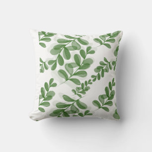 Grüne Leaf Zweigstelle Art Kissen