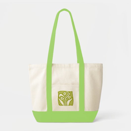 Grüne Leaft Entwurfs-Tasche Tragetasche (Vorne)