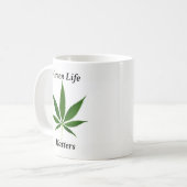 Grüne Leben-Angelegenheiten Kaffeetasse (Vorderseite Links)