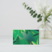 Grüne Leben-Visitenkarte Visitenkarte (Stehend Vorderseite)