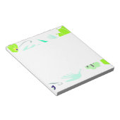 Grüne Lebensdauer Notepad Notizblock (angewinkelt)