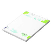 Grüne Lebensdauer Notepad Notizblock (Rotiert)