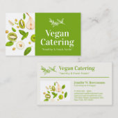 Grüne Lebensmittel gesunde Ernährung Detox Vegane  Visitenkarte (Vorne/Hinten)