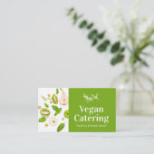 Grüne Lebensmittel gesunde Ernährung Detox Vegane Visitenkarte (Stehend Vorderseite)
