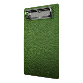 Grüne Leder Mini Klemmbrett (Gewinkelt2)