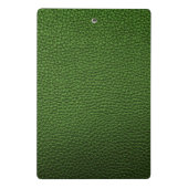 Grüne Leder Mini Klemmbrett (Rückseite)