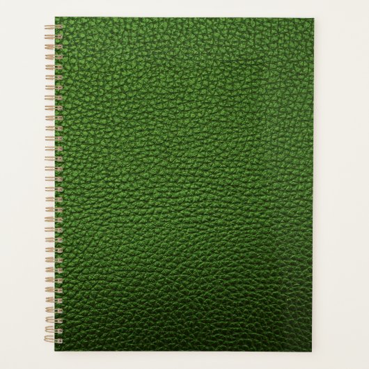 Grüne Leder Planer (Vorderseite)
