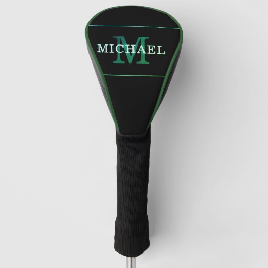 Grüne Ledergolf-Schutzhülle tolle Geschenk Golf Headcover (Vorderseite)