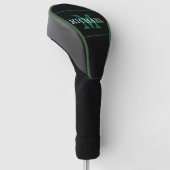 Grüne Ledergolf-Schutzhülle tolle Geschenk Golf Headcover (angewinkelt)