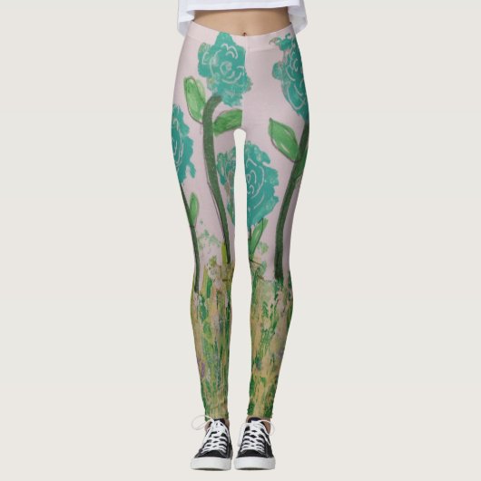 Grüne Leggings (Vorderseite)