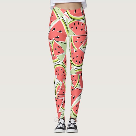Grüne Leggings der Wassermelone (Vorderseite)