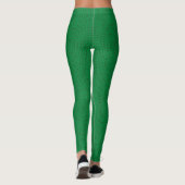 Grüne Leggings mit cooler Verzinkung (Rückseite)