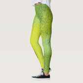 Grüne Leggings mit einem schwarzen Streifen (Links)