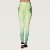Grüne Leggings mit grüner Linde (Rückseite)
