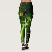 Grüne Leggings - stilvoller Komfort (Rückseite)