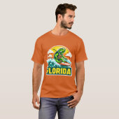 Grüne Leguana-Florida 13 T-Shirt (Vorne ganz)