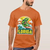 Grüne Leguana-Florida 13 T-Shirt (Vorderseite)
