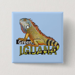 Grüne Leguane Button