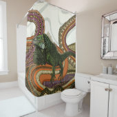 Grüne Leguane Duschvorhang (Beispiel)