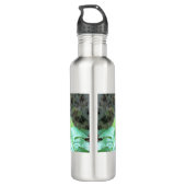 Grüne Leguane Edelstahlflasche (Rückseite)