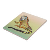 Grüne Leguane Fliese (Seite)