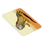 Grüne Leguane Magnet (Rechte Seite)