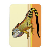 Grüne Leguane Magnet (Vertikal)