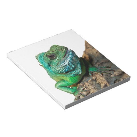 Grüne Leguane Notizblock (angewinkelt)