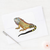 Grüne Leguane Quadratischer Aufkleber (Umschlag)